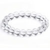Clear Quartz Round Bead Bracelet